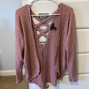 Forever 21 Pink Cardigan